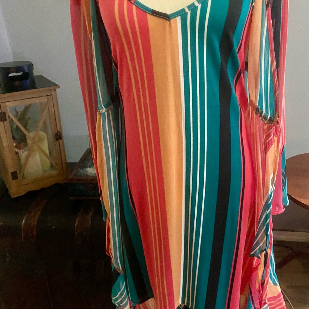 Striped Multicolor Dress Size S - Picture 6 of 9